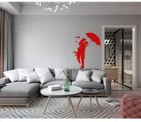 L'AMOUR - Adesivo murale wall sticker in vinile 55x80 cm Colore: Rosso