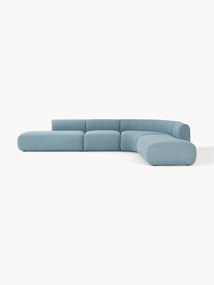 Divano angolare XL componibile in bouclé Sofia