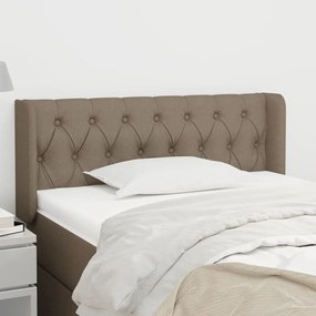 Testiera Ad Orecchio Tortora 103x16x78/88 Cm İn Tessuto /