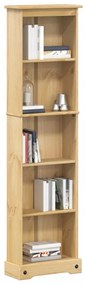 Libreria corona 46x20x170 cm in legno massello di pino