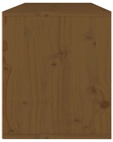 Pensile marrone miele 80x30x35 cm in legno massello di pino