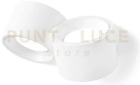 Nasso applique a parete 2 luci attacco gx53 biemissiva tonda bianco...