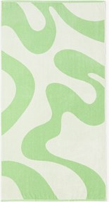 Telo mare in velluto con motivo ondulato Pia