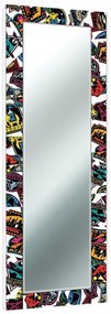 Specchio rettangolare in legno multicolore 52 x 152 cm
