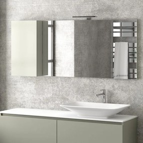 Specchio bagno 155cm pensile contenitore a sinistra | SP-155S - KAMALU