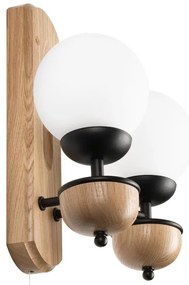 Brilagi - LED Applique COTTAGE 2xG9/40W/230V quercia/bianco