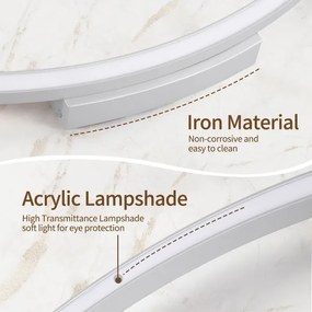 Brilagi - Lampada LED dimmerabile PORTOFINO LED/60W/230V Ø 80 cm argento + telecomando