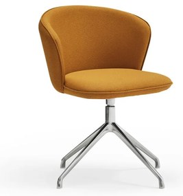 Set di sedie da pranzo color senape in imbottito 2 pz Add – Teulat