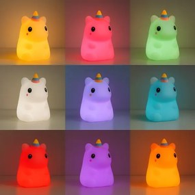 Luce notturna per bambini LED RGBW ricaricabile e dimmerabile UNICORN LED/1W/5V 1200 mAh