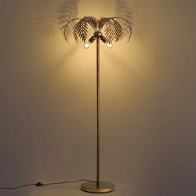 Lampada da terra vintage oro 156 cm 2 luci - Botanica