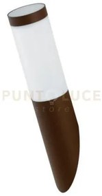 Applique tokyo bronzo 1 luce attacco e27 ip44 7,6x37,6cm in acciaio...