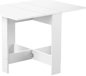 Tavolo da pranzo pieghevole con piano bianco 76x28 cm Papillon - TemaHome