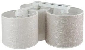 Brilagi - Plafoniera SNAKE 3xE27/15W/230V grigio/crema