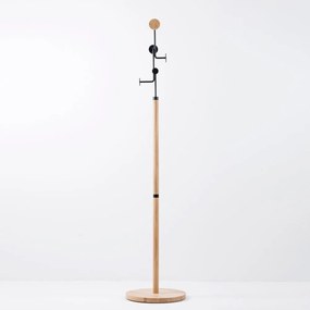 Portaoggetti in legno massiccio di quercia con dettagli neri Hook - Gazzda