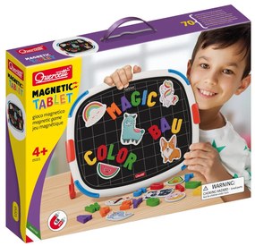 Lavagna magnetica bifacciale con lettere e numeri - 58 magneti