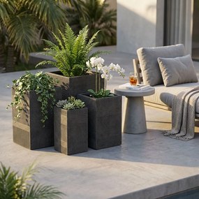 ARIOCARPO - set di vasi in fibra sintetica