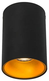 Faretto nero con oro - Deep