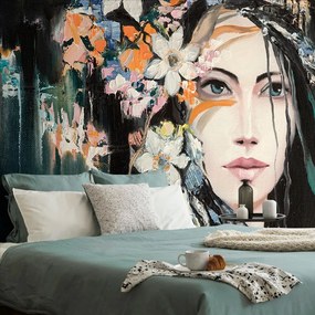 Carta da parati – Dipinto originale di donna