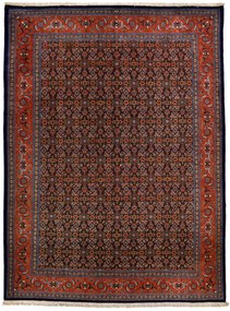 Tabriz Tappeto 390x290 Blu (Iran) Annodato A Mano