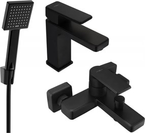 Mexen Mino R45 set vasca da bagno, nero - 72403R45-70