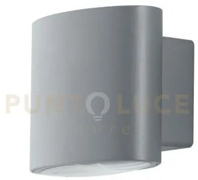 Applique biemissione led boxter silver 8w 800lm 4000k ip44 12,9x8,5...