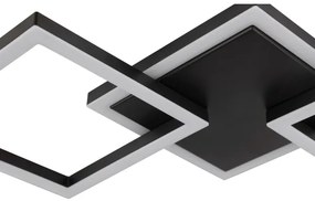 Brilliant - Plafoniera LED JORVIC LED/21W/230V 28x61,5 cm nera