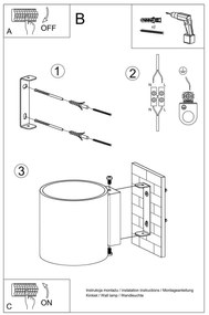 Applique da Parete in Vetro Bianco VICI G9 Bianca da interno