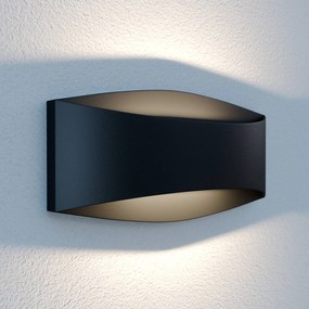 Applique da esterni a LED Evric Lindby, Nero, Alluminio, Moderno, Applique LED da esterni