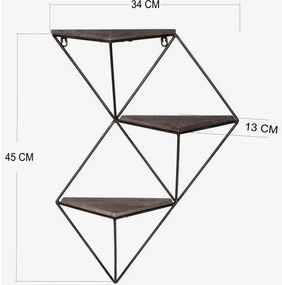 Mensola da parete 34x45 cm abete