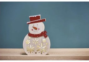 Decorazione natalizia a LED 5xLED/2xAA pupazzo di neve