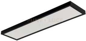 Struttura nera per pannello led 29,8x119,8x4,5cm