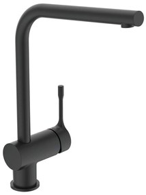 Ideal Standard Ceralook Bc174xg Miscelatore Da Lavello Con Bocca Tubolare L Con Leva Di Comando In Metallo Nero Opaco