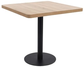 Tavolo Da Bistrot Marrone Chiaro 80x80 Cm İn Mdf /
