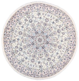 Nain Tappeto persiano 200 x 200 Beige (Iran) Annodato A Mano