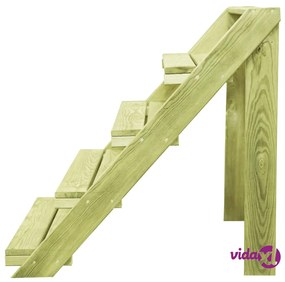 vidaXL Piedistallo per Piante 80x80x80 cm Legno di Pino Impregnato
