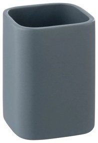 Tazza in ceramica blu per spazzolini da denti Hexa - Wenko