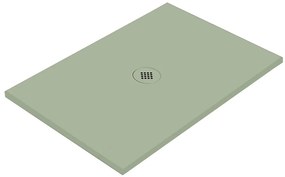 Piatto doccia in ceramica extra slim verde L 80 x L 80 cm