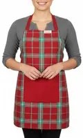 Grembiule tartan Fatto in casa da Benedetta rosso 65x80 cm