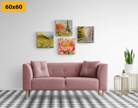 Set di quadri – Pittura a olio in stile romantico