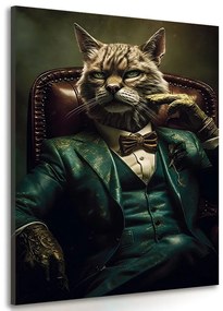 Stampa su tela – Gangster animale gatto