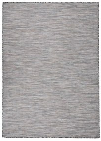 Tappeto Da Esterni A Tessitura Piatta 200x280 Cm Marrone E Blu /