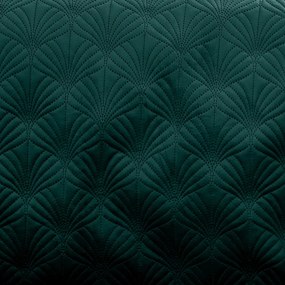 Copriletto trapuntato verde 220x230 cm Art Deco Pearl - Catherine Lansfield