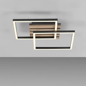 JUST LIGHT. 14053-79 - Plafoniera LED AKUSTIKA LED/15W/230V rovere/nero