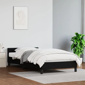 Giroletto Con Testiera Senza Materasso Nero 90x200 Cm /