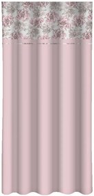 Tenda decorativa rosa con stampa di peonie rosa Larghezza: 160 cm | Lunghezza: 250 cm