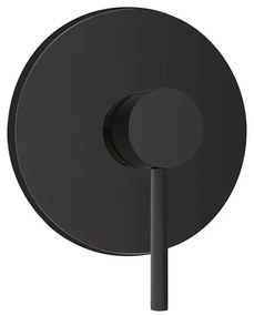 Miscelatore doccia incasso in acciaio inox nero opaco completo di corpo a muro York