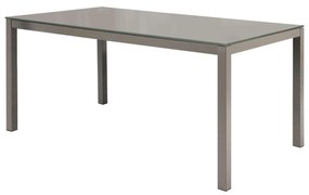 BENNETT - tavolo da pranzo moderno allungabile in acciaio e vetro
