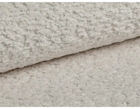 Divano beige allungabile con rivestimento in bouclé 206 cm Kemi – Cosmopolitan Design