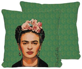 Cuscino verde , 45 x 45 cm Frida - Madre Selva