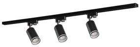 Faretto per sistema a binario PARIGI 3xGU10/10W/230V + 1 m rotaia sistema